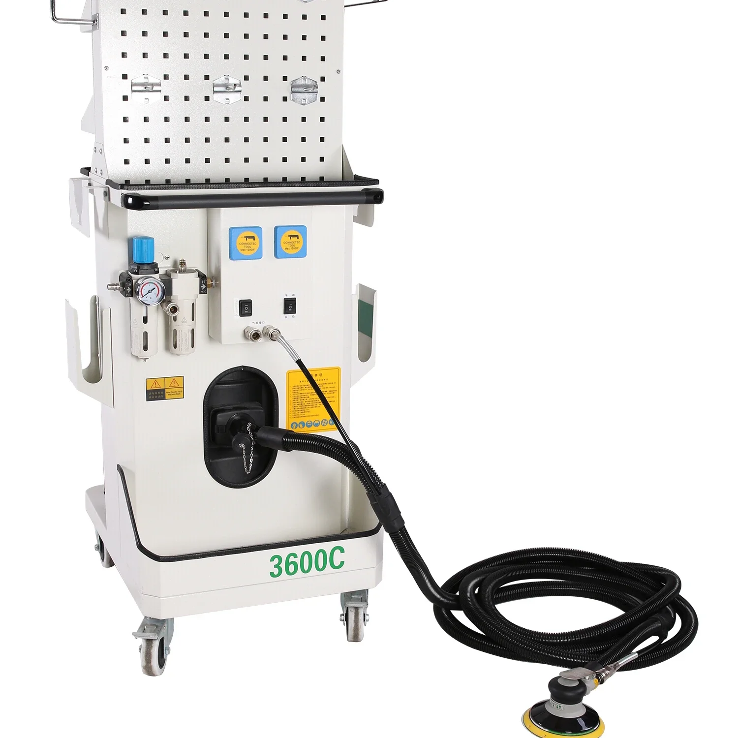 Portable Dry Sanding Dust Extraction System, Grinding Polishing All in One SY-3600C Mobile Dust Extractor