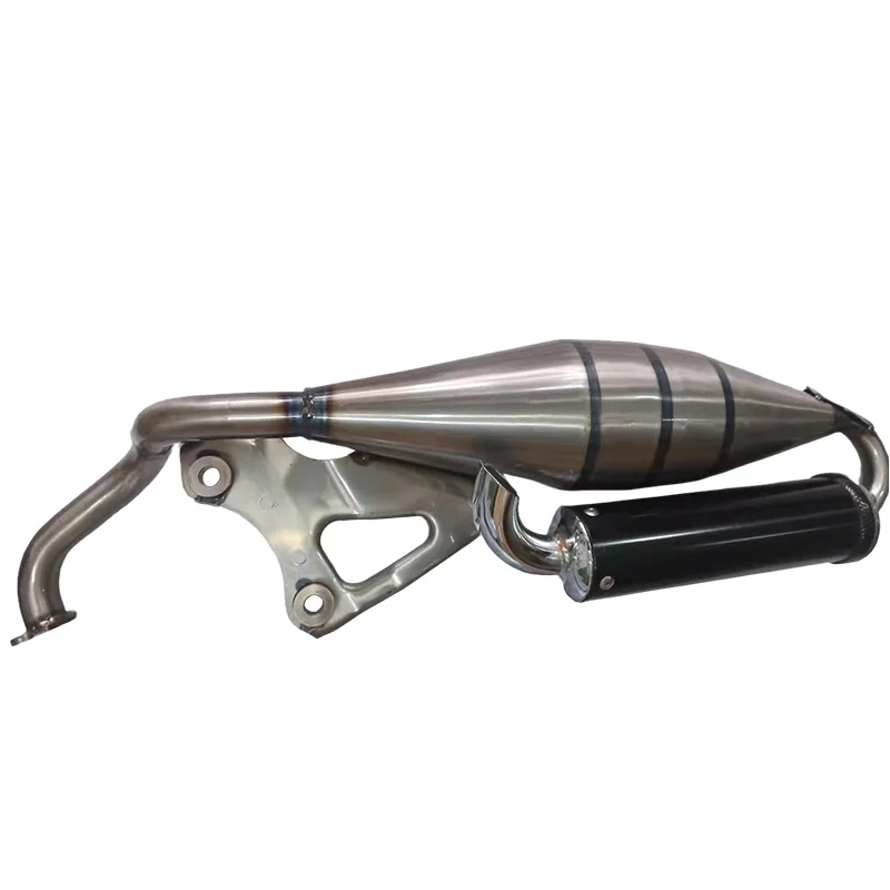 نظام العادم الخمار الأنابيب سكوتر الدراجة لهوندا DIO50 ZX50 AF34 AF35 الدراجة 50cc 2-السكتة الدماغية الدراجات البخارية العادم الأنابيب #5