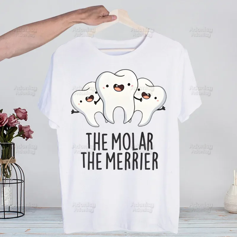 Aesthetic Funny Tooth Dentist Kawaii Men\'s Tshirt Cute Shirt Mens Fashion T-Shirt For Men Casual Tops Short Sleeve