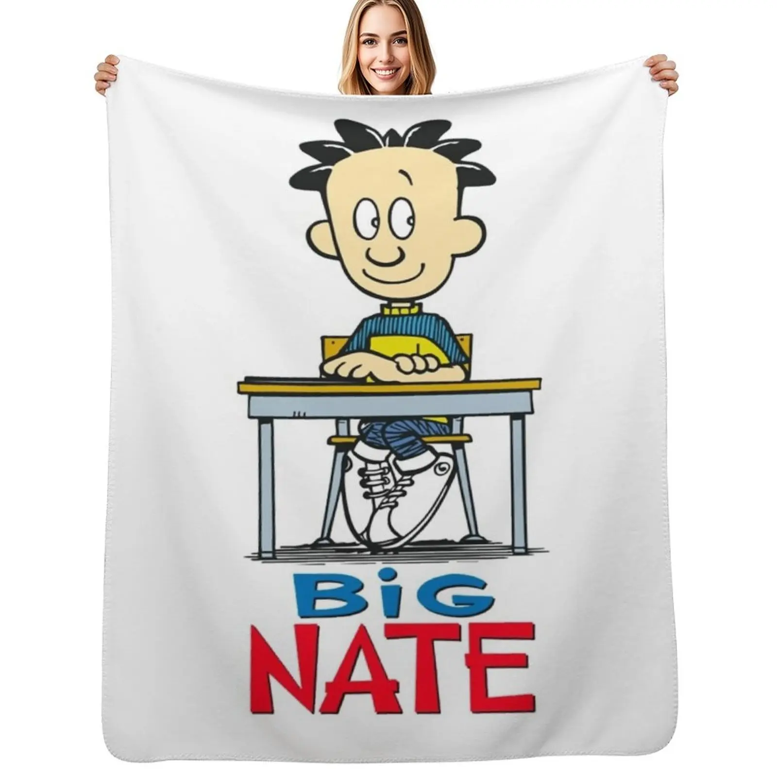 

Big nate class Throw Blanket Multi Use Warm Blanket for Living Room Bedroom