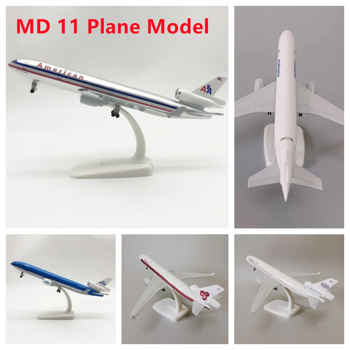 20cm MD-11 Plane Airplane MD Series UPS KLM Malaysia Fedex Express Airlines Alloy Metal Aircraft