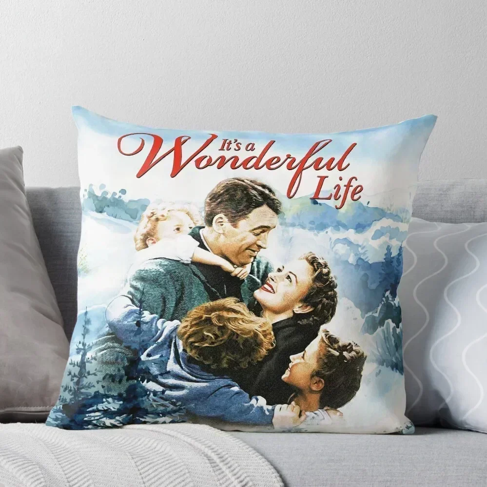 

It's a Wonderful Life scene Throw Pillow Pillowcases Bed Cushions Sitting Cushion luxury covers anime girl pillow
