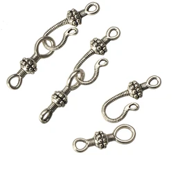 Clasps For Jewellery Making Supplies Chains Bracelets Hooks Silver Bijouterie Material Wholesalers Metal 25 sets Diy Accessories