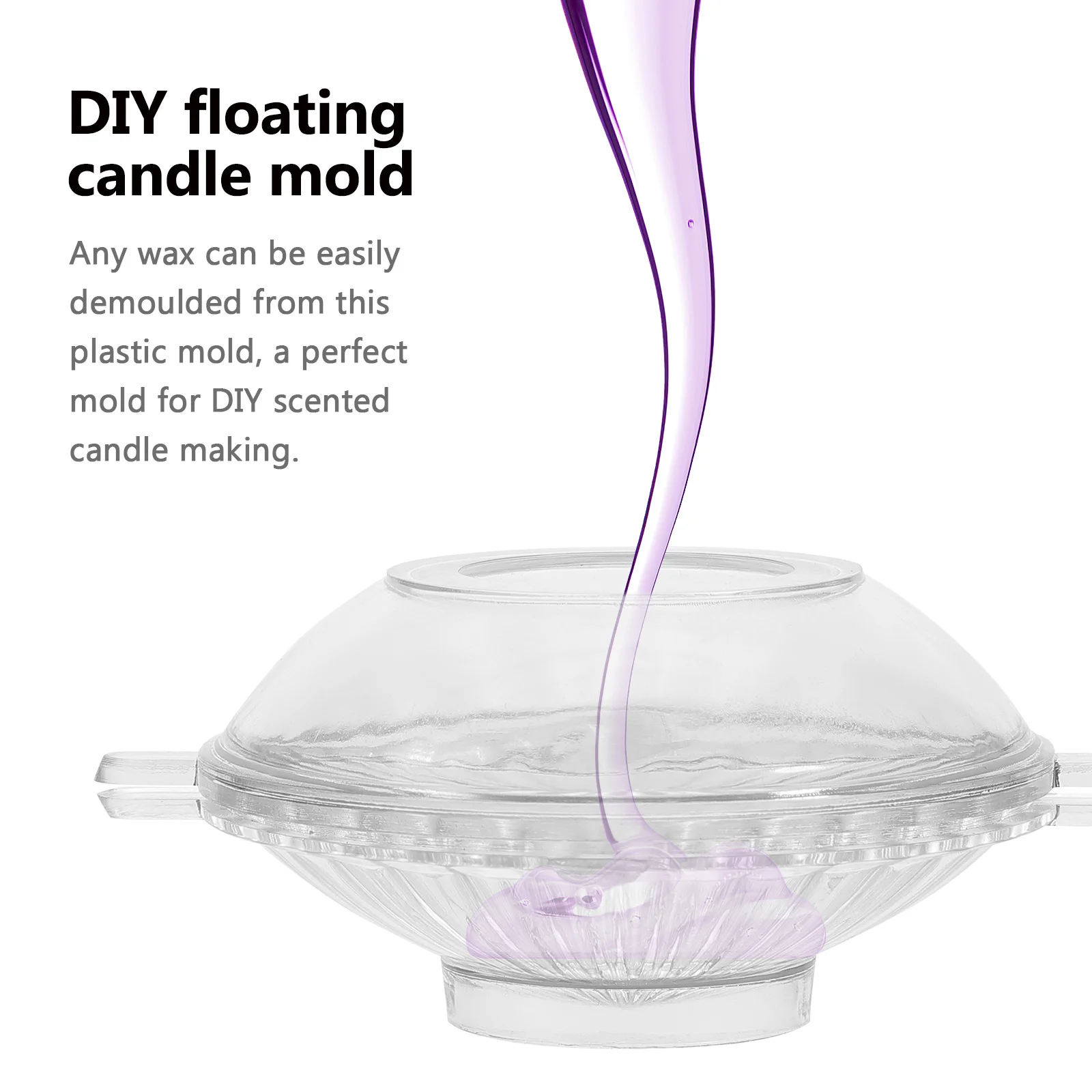 

Reusable Plastic Floating Mold DIY Making Supplies for Homemade Decorative Candles and Handcrafting Soap Gift Idea