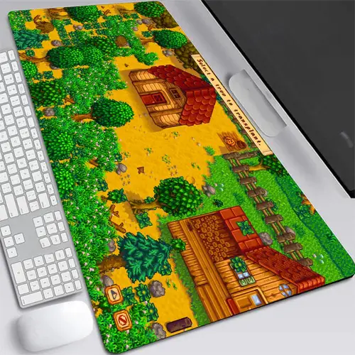 Imagen 1 del producto Stardew Valley alfombrilla antideslizante grande para escritorio, alfombrilla de velocidad para juegos, alfombrillas de mesa de Anime para teclado y ratón para oficina
