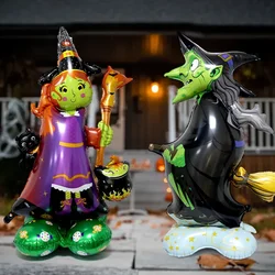 Large Halloween Pumpkin Balloon Horror Ghost Tree Witch Coffin Aluminum Foil Balloon Kids Toys Halloween Themed Party Decoration