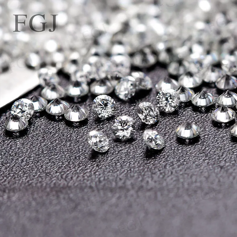 New Real White 1.5mm-2.2mm D Color Loose Small Size Melee Stone Moissanite Beads Round Brilliant Cut VVS1 For S925 Jewelry Mak