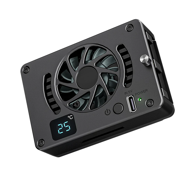 Smartphone Camera Cooler Radiator Live Broadcast Cooling Fan Radiator for Canon Sony FUJIFILM ZV-E10 A7M4 R5 R7 R6 XT4