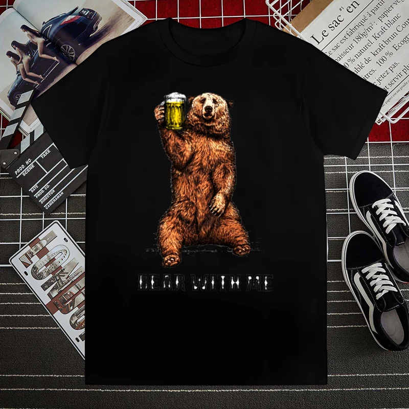 

beer Shirt Novelty Funny Vintage Crew Neck Men's T-Shirt Humor Women Top Tee Gift Humor Streetwear