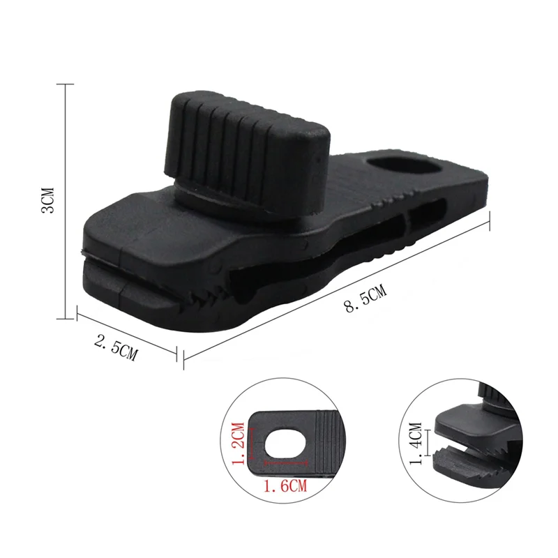 ABRB-10Pcs auvent corde pince bâche pince bâche pince réutilisable tente Crocodile pince tente auvent pince pour auvents Camping facile à utiliser