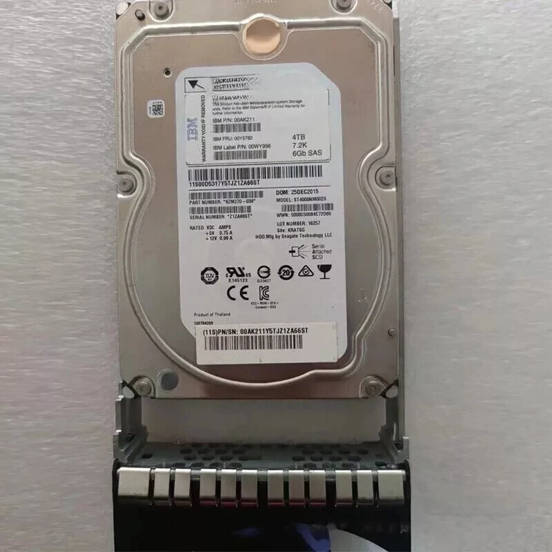 Z for  IBM 4TB 00Y5782 00AK211 00WY955 SAS 3.5 7.2K 6G Storwize AC32 V5000 Hard Drive