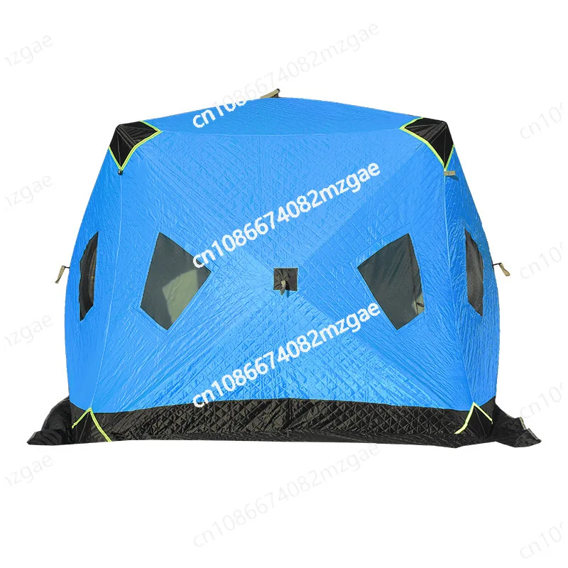 Winter fishing large fishing oxford cloth tent three-layer cotton camping winter warm tent windproof portable ice sculpture