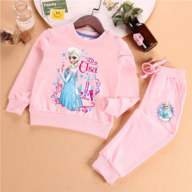 Elsa Princess Children\'s Clothing Girl Outfits Baby Outfit Set Clothes Sets Mother Kids