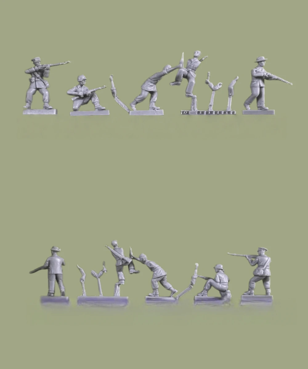 

Scene Layout Miniature Model Character 1/72 Size Resin Model Assembly Kit Team Members, Unpainted