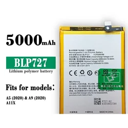BLP727 5000mAh Battery For Oppo A5 2020/A9 2020 Smart Phone High Quality Battery+Tracking Number