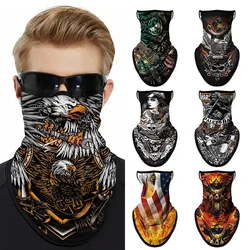 Ride Face Mask, Motorcycle Riding Ear Hanging Half Face,Cooling Neck Gaiter Bandana Face Mask,Summer Scarf Cover Sun UV Protecti