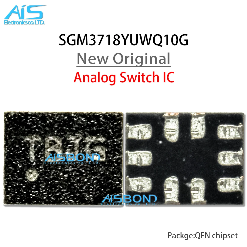 10Pcs/Lot New SGM3718YUWQ10G/TR SGM3718YUWQ10G Analog Switch Dual SPDT IC QFN10 Marking TBxx TB** 10Pin