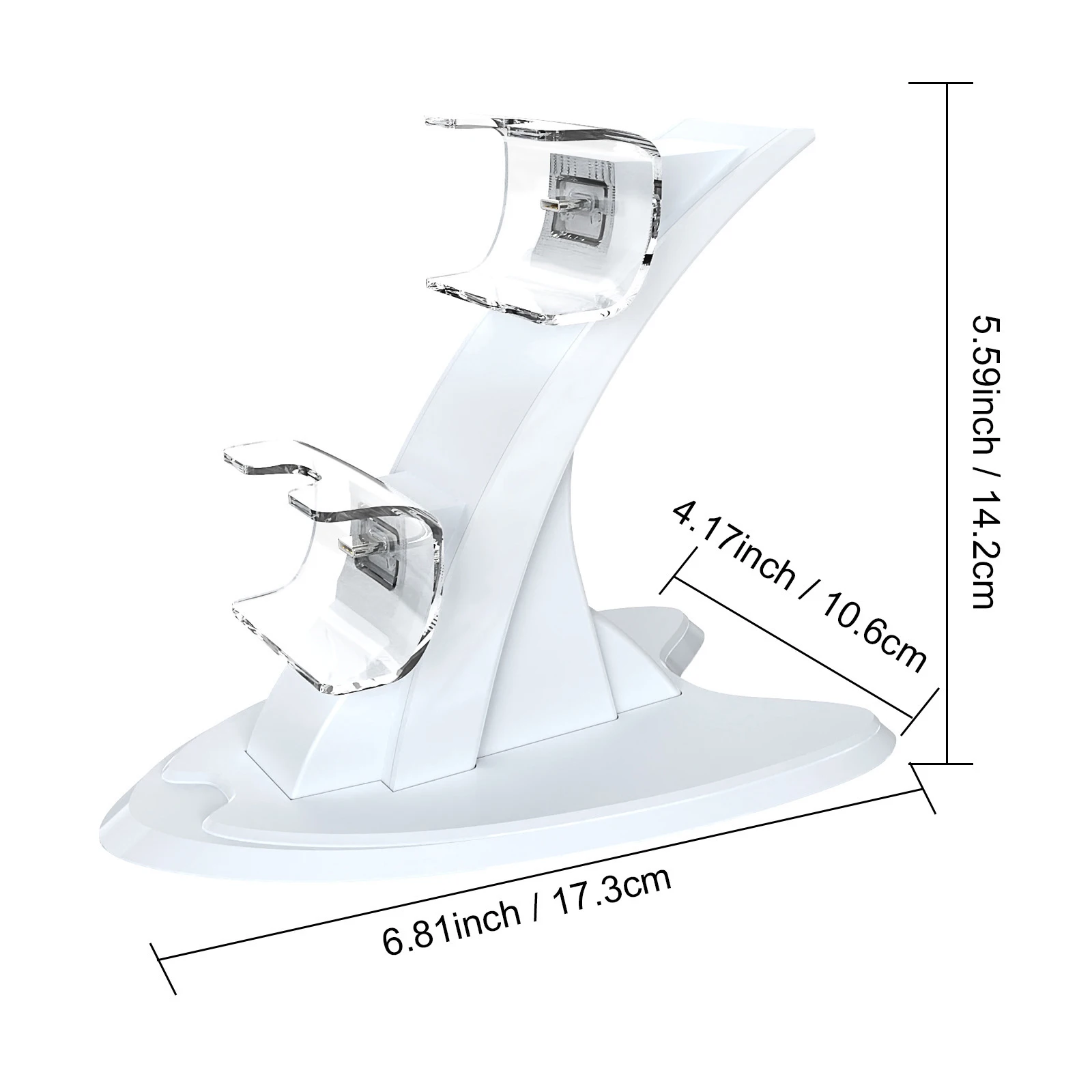 Портативное зарядное устройство для PS 5, со световым индикатором, зарядная база для геймпада, кронштейн для хранения геймпада типа C, подарок для друзей