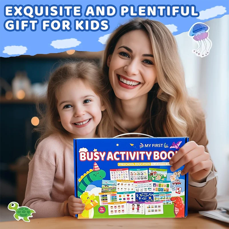 Montessori Busy Book Preschool Learning Activities Busy Book Themes Autism Educational Autism Sensory Travel Toys For Kids