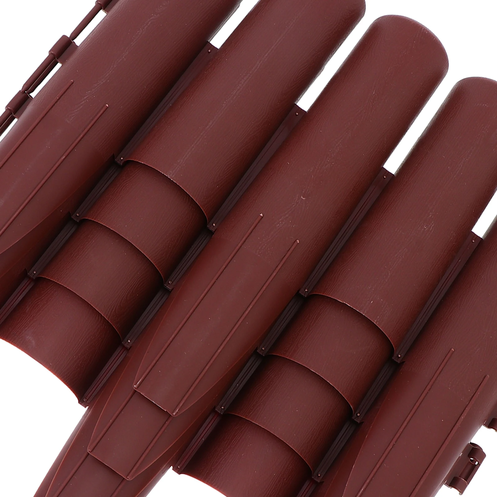 

4pcs Plastic Garden Fence Lightweight Sturdy Brown 013 Easy Install Landscape Border Flowerbed Driveway Path Lawn Dog Barrier