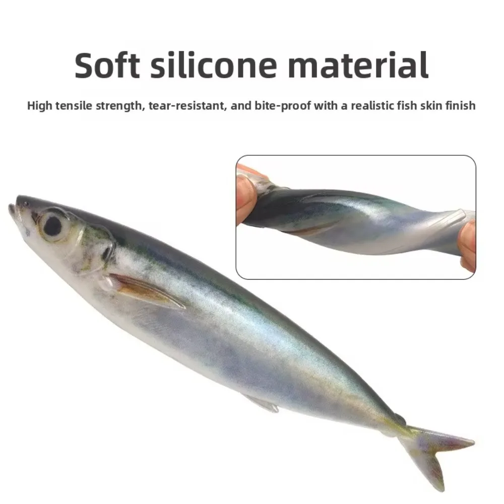 3 Stück 5,71 Zoll 33,5g Trolling-Hardbaits, Realistische Sardinen-Angelköder für Thunfisch & Makrele, Salzwasser-Tiefsee-Bootsangeln – Detail 3