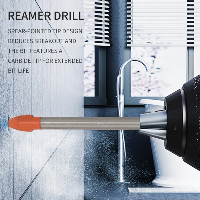 Набор сверл для стекла и плитки, набор из 10 твердосплавных насадок 6 мм