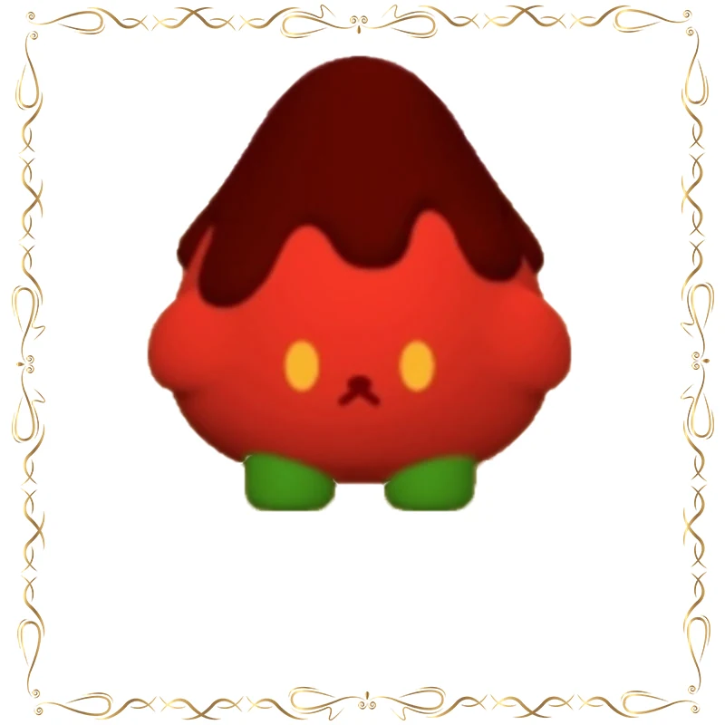 Chocolate Fragaria × Ananassa Dog Gashapon adorno de escritorio figura de acción modelo Juguetes