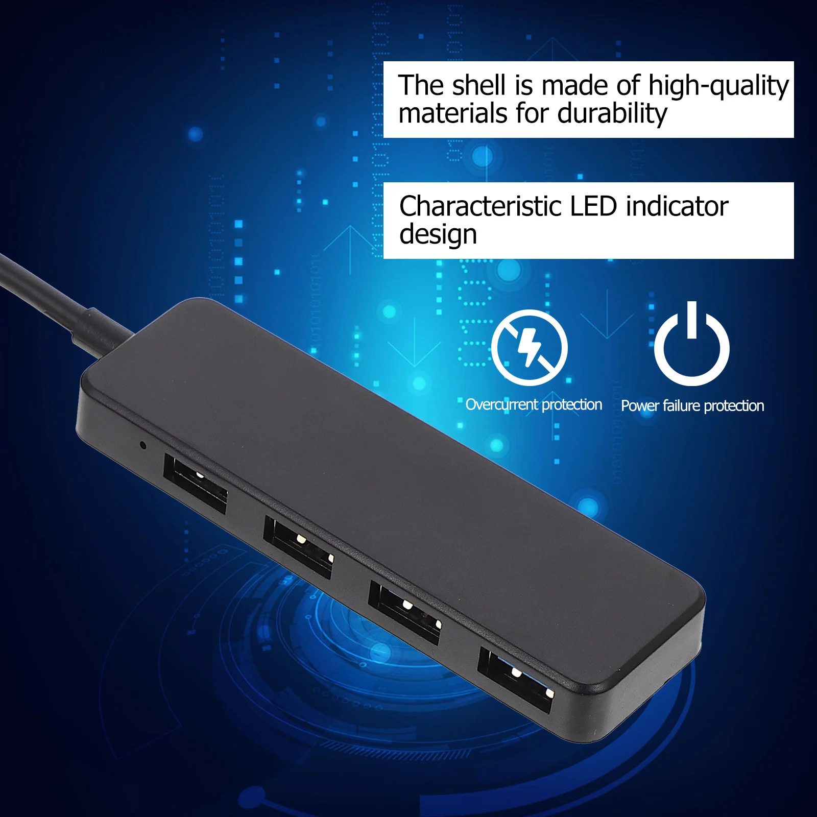 

4 Port USB 3.0 Hub Compact Mini Design for Laptop Desktop Data Transfer High Speed Splitter Portable USB Hub Dock Station