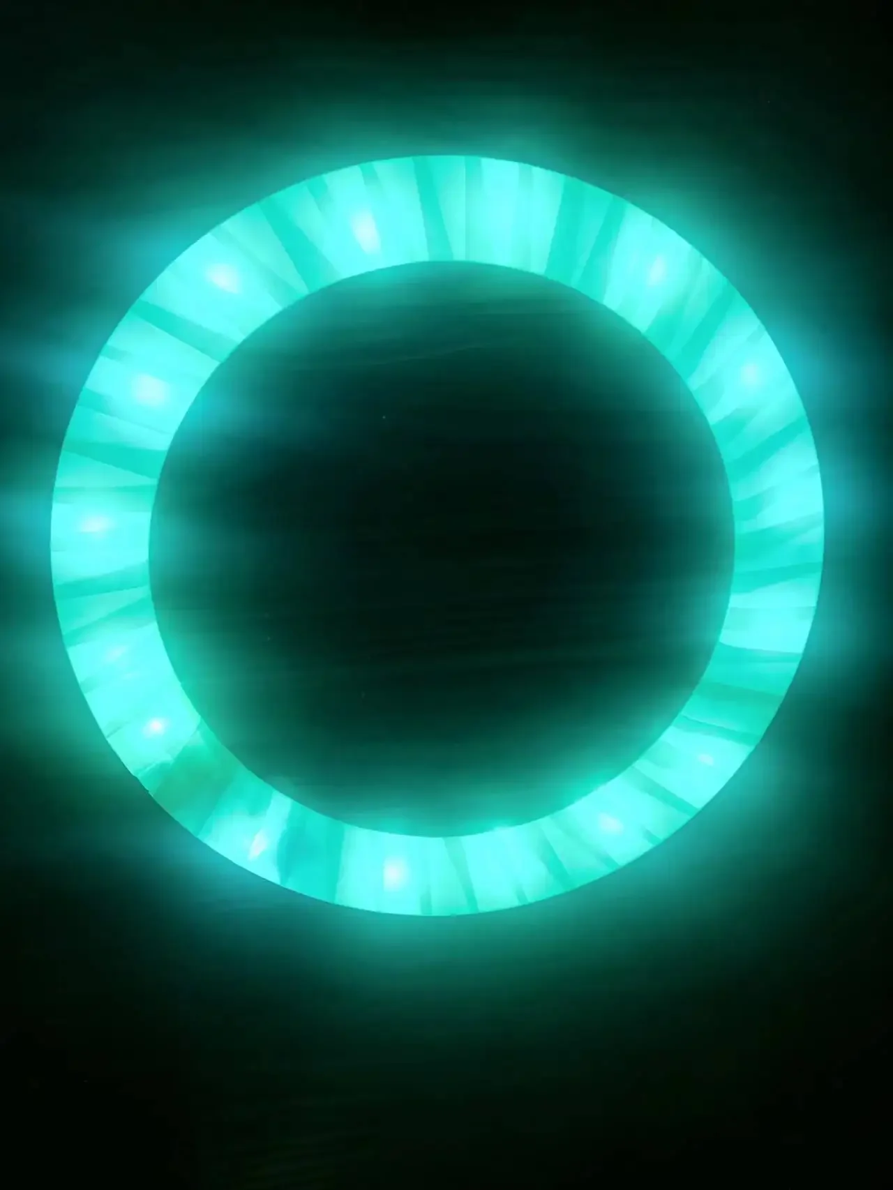 Rechargeable LED Rings Light Up Decoration Juggling Rings Flexible Colors