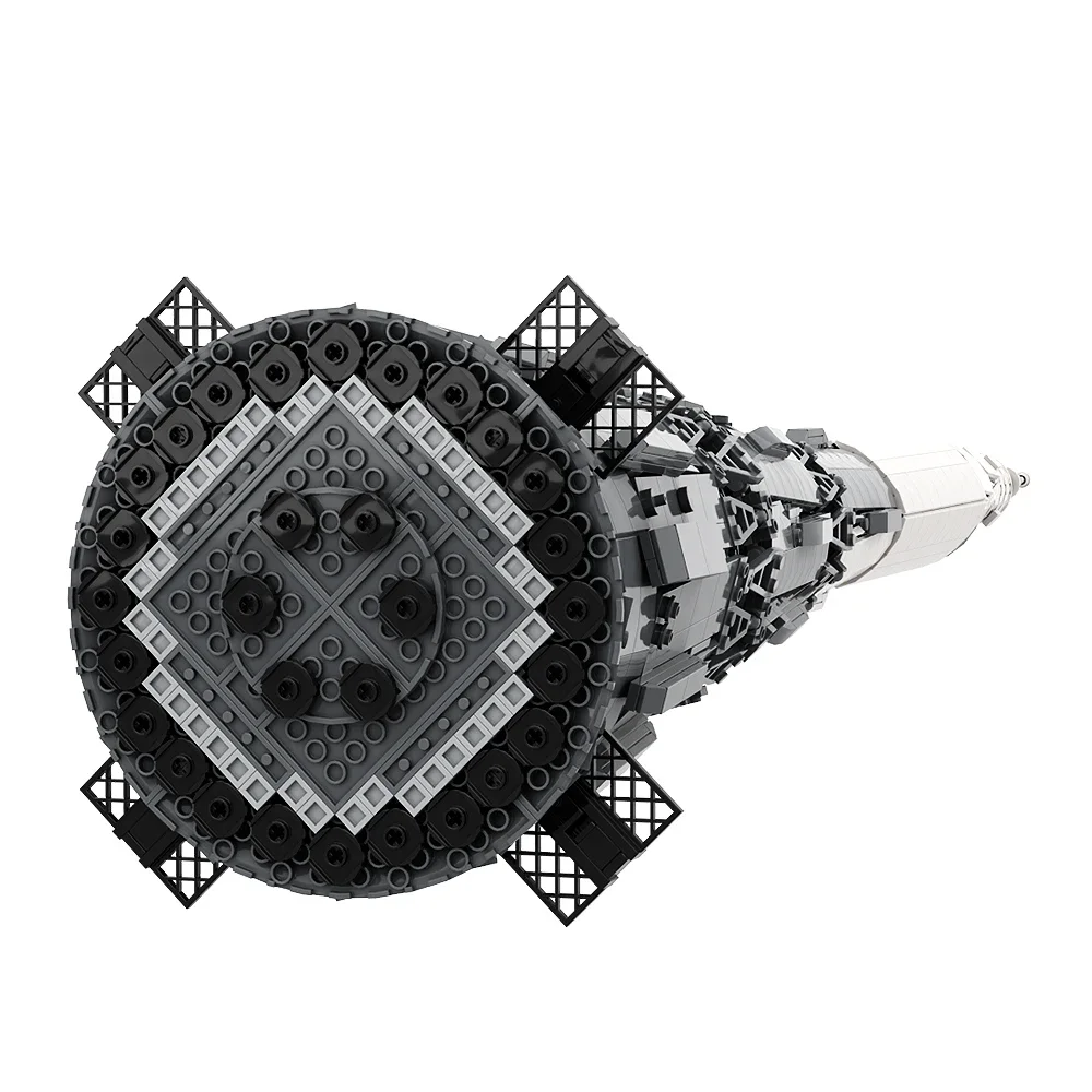 ゴブリックス MOC 宇宙シリーズ 1:110 N1 キャリアロケット 組み立てブロックセット 土星衛星探査ロケットモデル ブロック おもちゃ