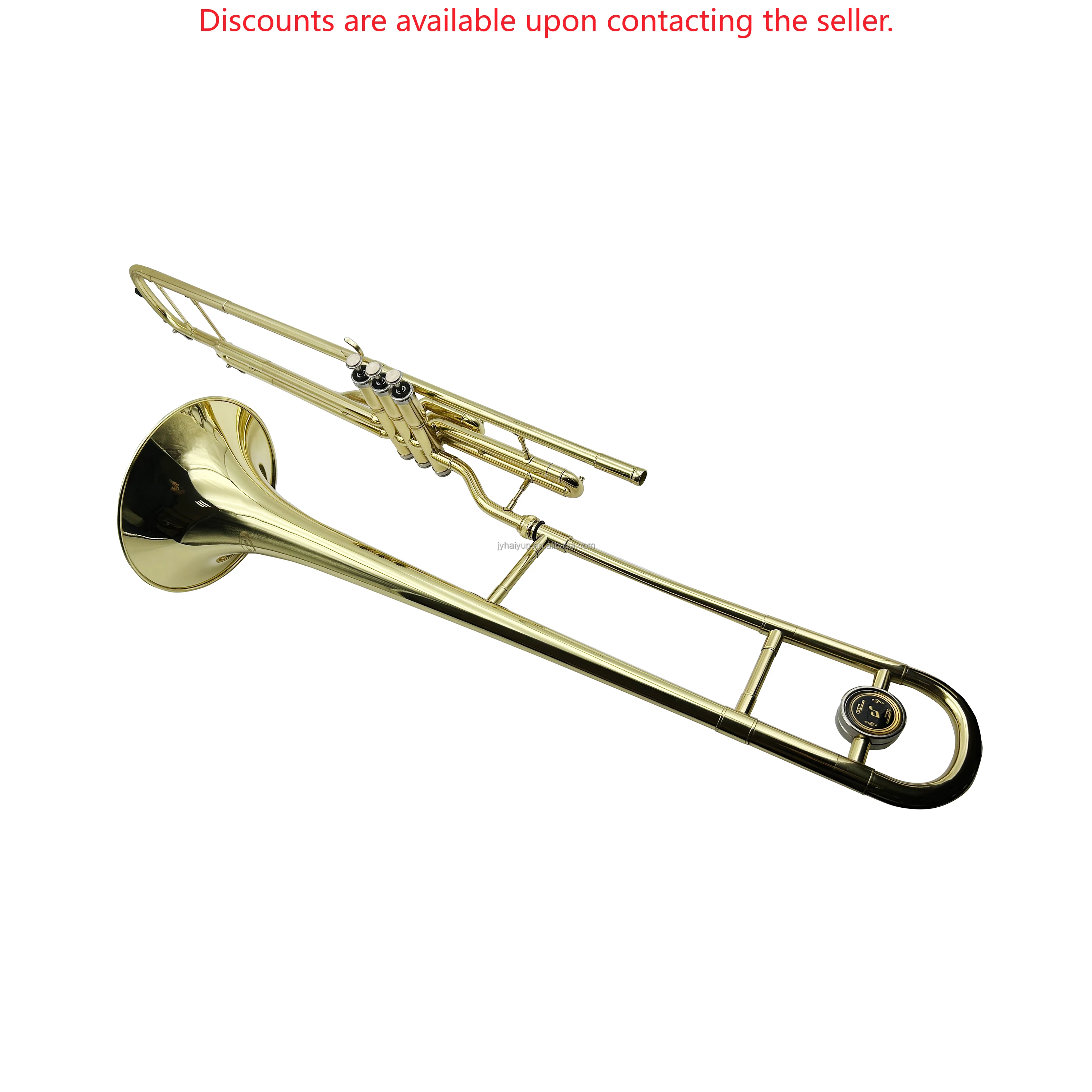 

OEM Новое поступление золотой тромбон JYTB511 3-х поршневой музыкальный инструмент с тоном BB
