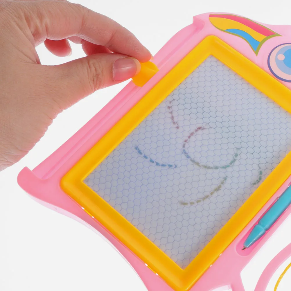 2 pezzi di tavolo da disegno per bambini adorabili, blocco note per bambini, colore brillante, giocattolo di apprendimento cancellabile premium per bambini