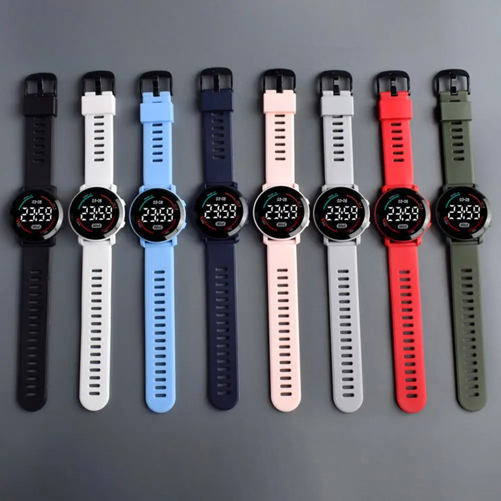 Electronic Wrist Watch Life Waterproof Button Operation LED Sports Digital Wrist Watch Digital Wrist Watch Birthday Gift