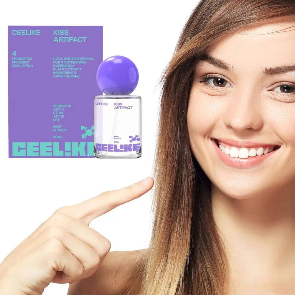 

20ml Probiotic Oral Spray Mild Long-Lasting Mist No Alcohol Travel-Sized Oral Care Freshener Oral Probiotic Freshener for Travel