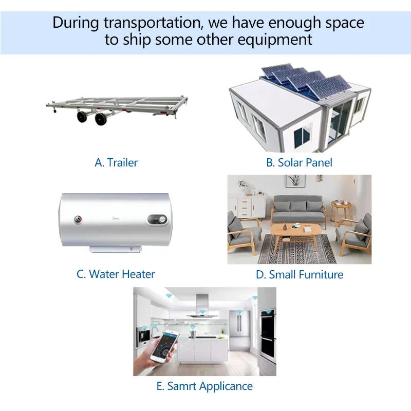 Wholesale customized 20ft 40ft thermal insulation and rainproof steel structure extended modular folding container house