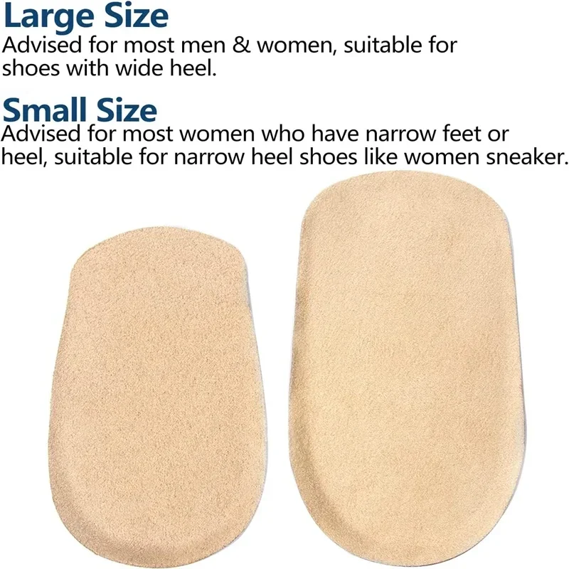Gel Silicone Height Increase Insole Invisible Heel Lift Inserts Elastic Pads for Men & Women Shoe Foot Care Protector Cushion