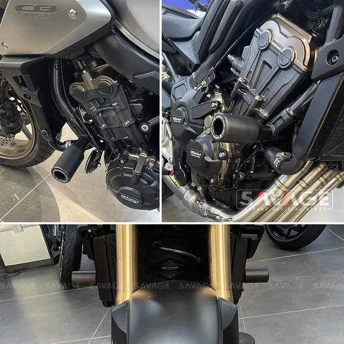 Imagen 2 del producto Para HONDA CB650R marco deslizante Protector contra choques CB 650R 650 R 2019-2025 motocicleta horquilla eje deslizador protección contra choques de motor