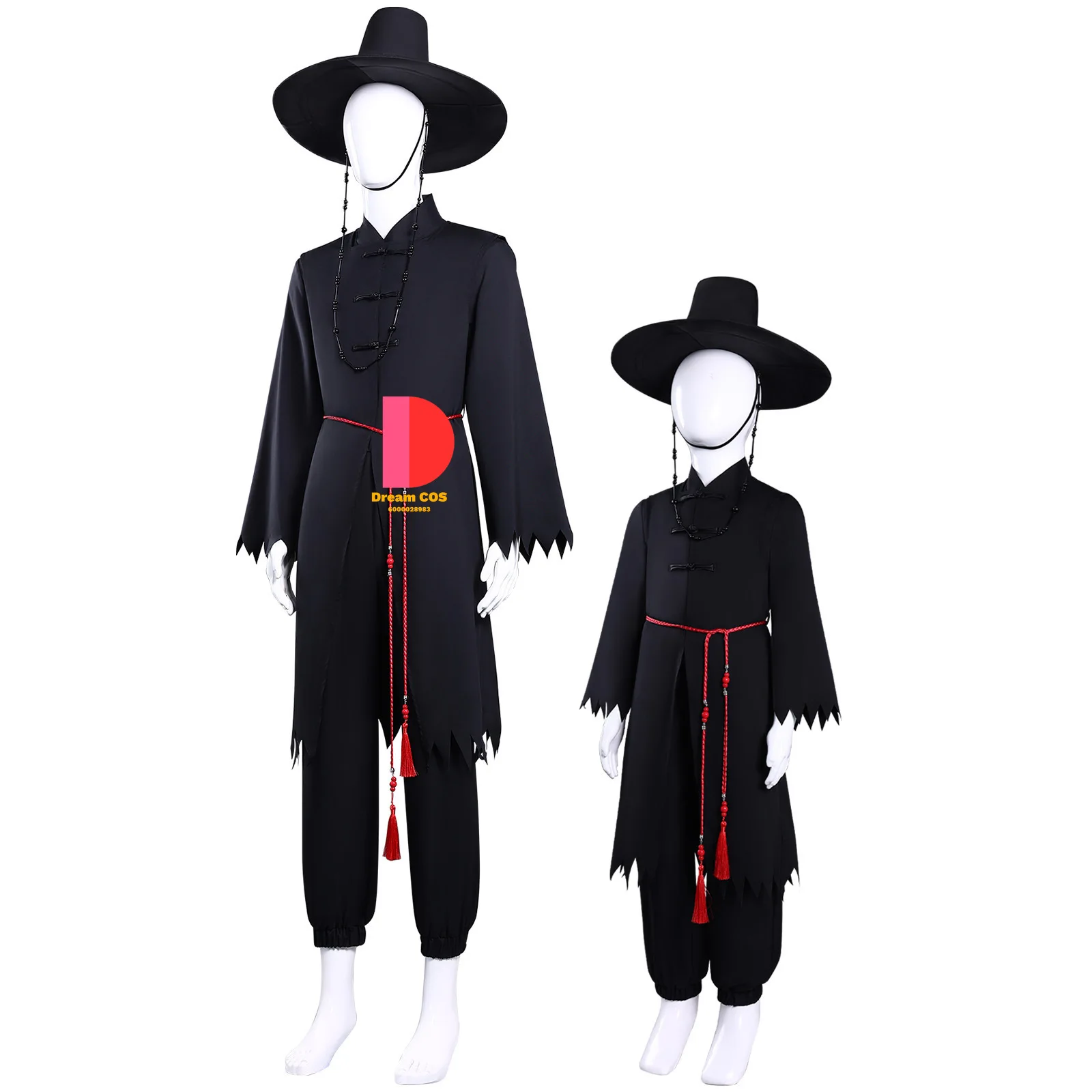 

Hot K-Pop: Demon Hunters Cosplay Costume Anime Saga Boys Role Playing Clothes Black Uniform Outfit Adult Child Comic Con Party