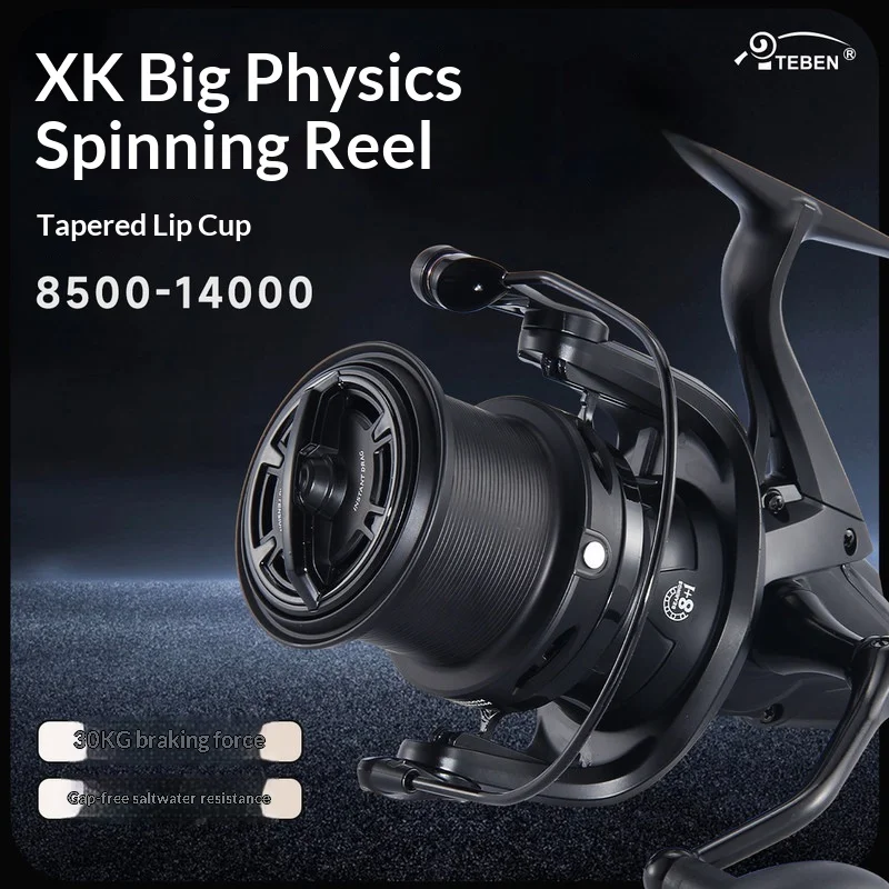 Teben Xk Spinning Fishing Reel Metal Saltwater Resistant Long Cast For Sea Surf Rock Fishing