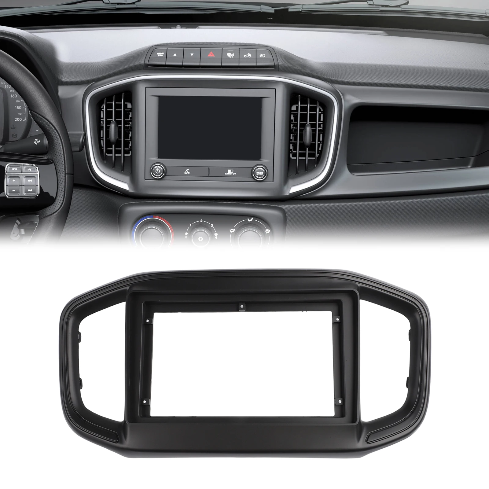 Car Radio Bezel Frame Panel for 9 Inch Installation on For Fiat For 2020 2021 OEM Dashboard Design Car Radio Bezel