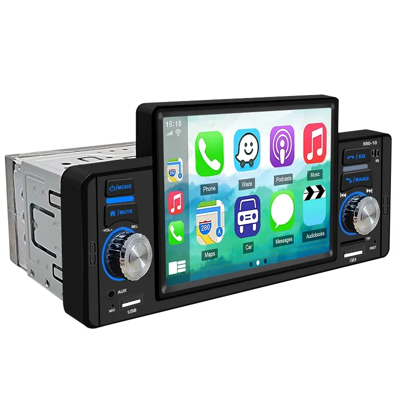 

5inch Universal Touch Screen 1 Din Car Radio Stereo Mirror Link Carplay Android Auto Car Dvd Player