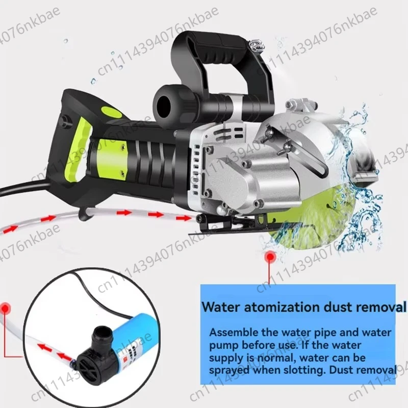 Handheld  Wall Chaser 220V, Concrete & Brick Wall Groove Cutter, Circular Saw Grooving Machine for Hydropower Installation