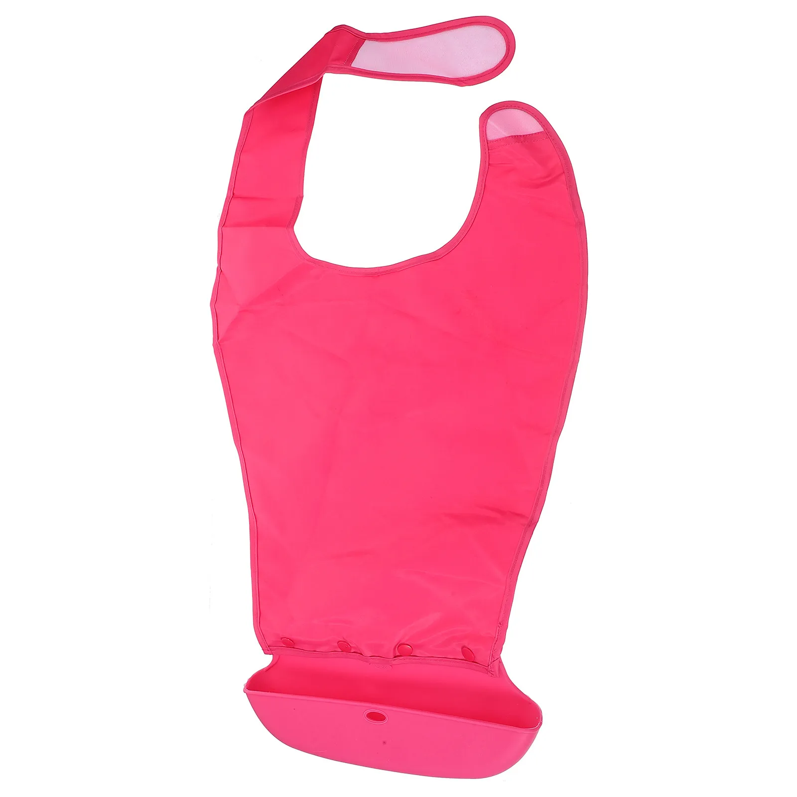 

1Pcs Waterproof Silicone Bib for Adults Large Mealtime Apron with Detachable Tray Anti-Oil Stain Protection for Elderly and