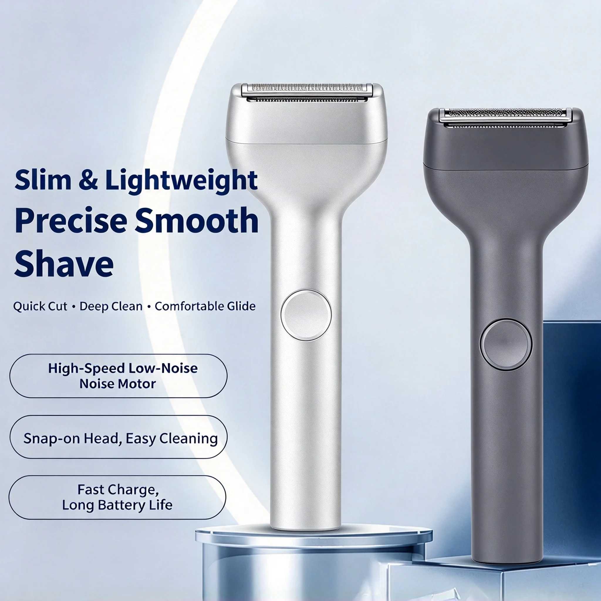 Reciprocating Electric Shaver for Men, Travel Portable Washable Razor, Smooth Shave No Stubborn Dark Spots