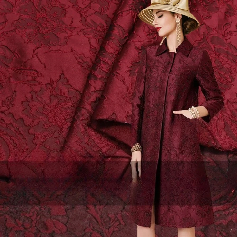 

Brocade Jacquard Fabric Autumn Winter Dress Clothing Diy Cloth European Brand Design for Sewing Wholesale Material by the Meter