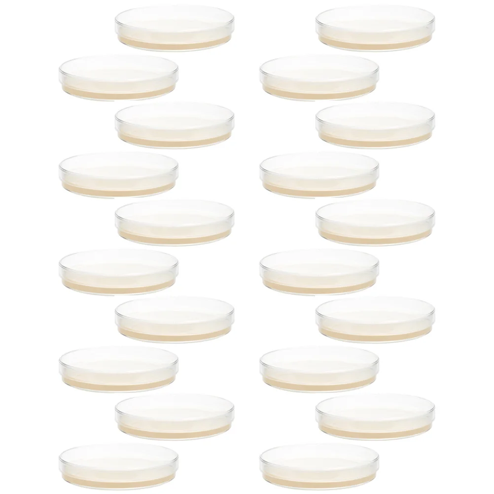 20 قطعة 7 سنتيمتر أطباق أجار المغذيات مسبقا ثقافة الأحياء الدقيقة متوسطة جاهزة للاستخدام أطباق بتري مختبر تجربة العلوم #3