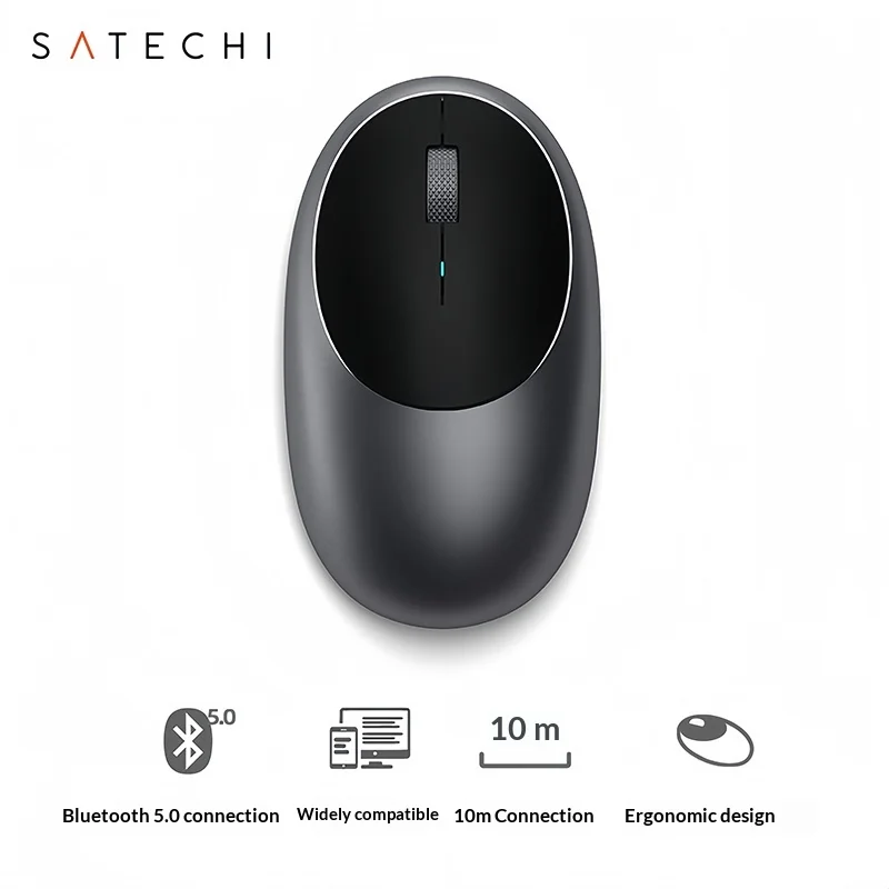 Satechi Wireless Bluetooth Mouse Wired Dual Mode for MacBook Pro Air iPad Laptop