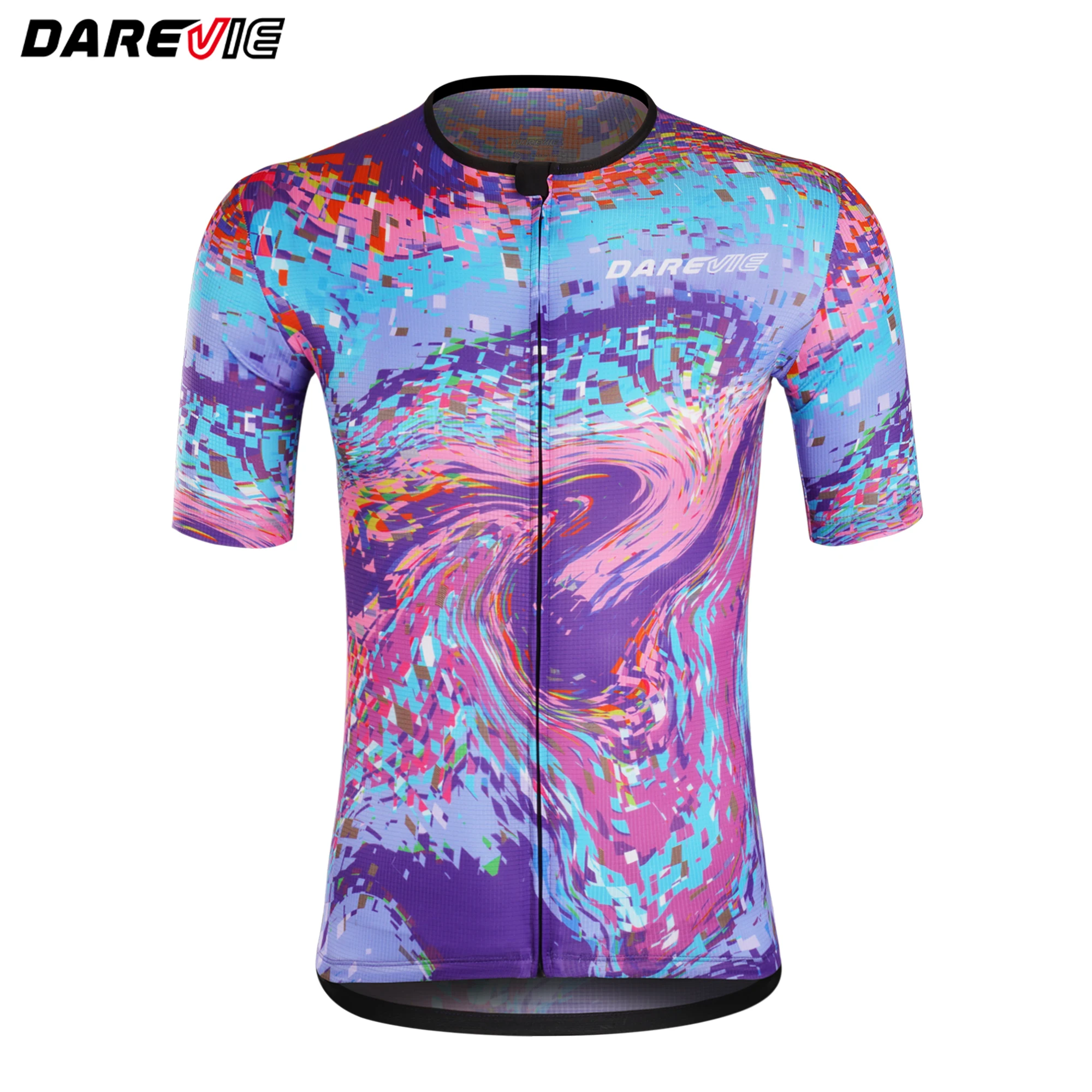 DAREVIE Man Cycling Maillot Anti Slip Light Soft Base Level Cycling Jersey Man Moisture Wicking Elastic Men's Cycling Clothing