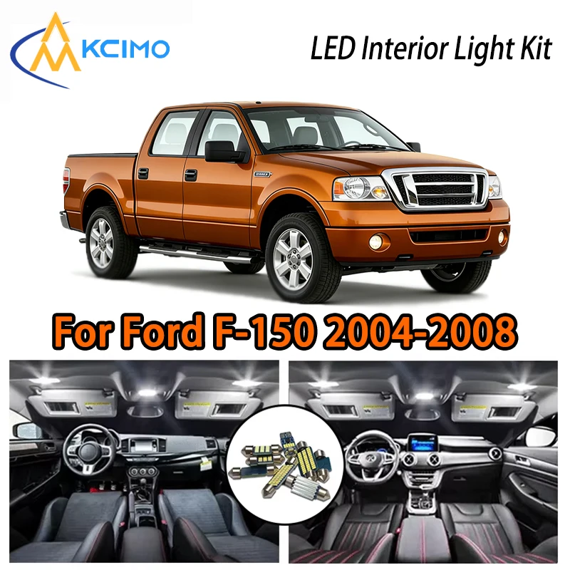 

KCIMO For Ford F-150 2004-2008 Premium LED Interior Kit - 2 Colors , Quick Installation, Long-Lasting