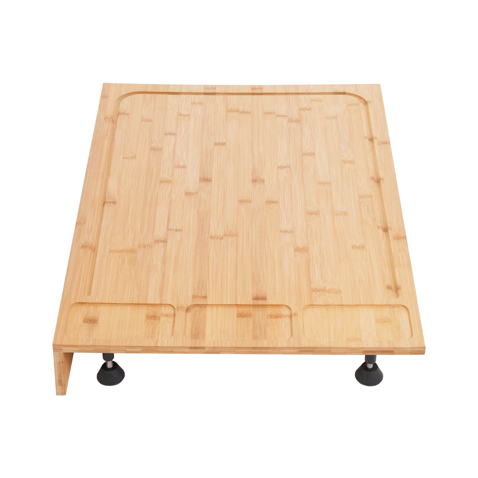 75×54×10cm Schneidebrett und Herdabdeckung aus Bambusmaterial, vielseitig einsetzbares Schneidebrett für Häuser/Wohnheime/kleine Wohnungen – Detail 6